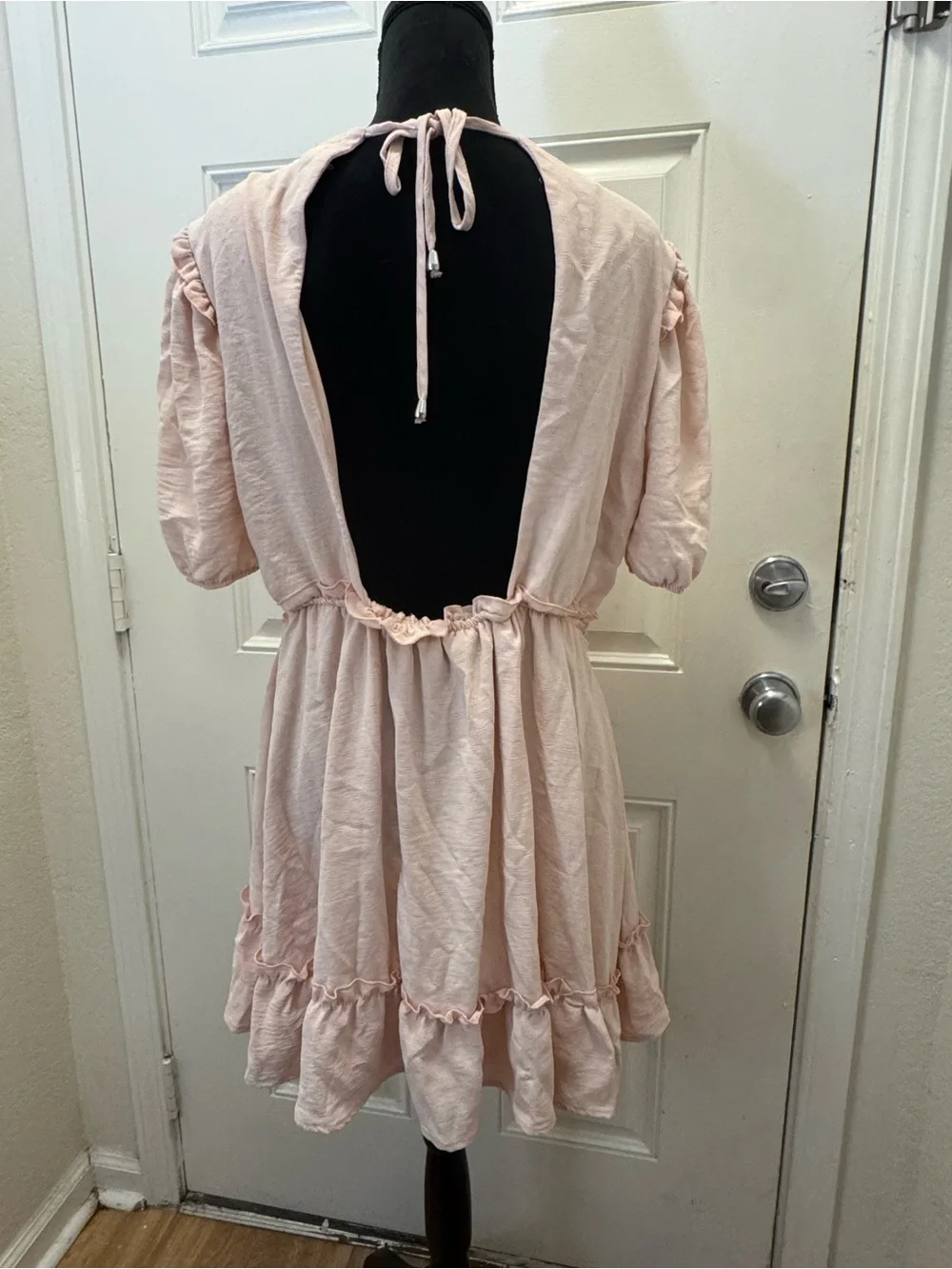 Rue21 Blush Pink Crochet-Trim Midi Dress 0268 - Picture 4 of 5